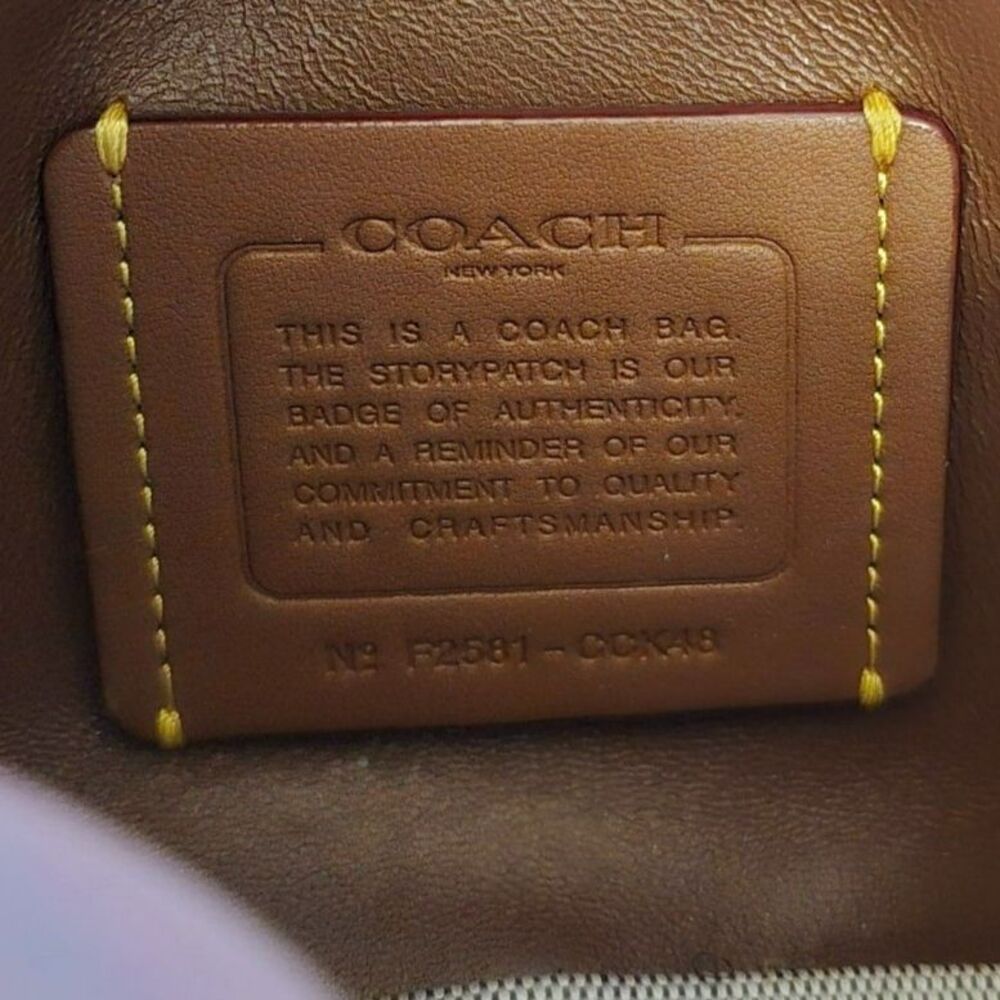 Coach Tabby 20 Brown Quilted Suede Shoulder Bag - Picture 2 of 14